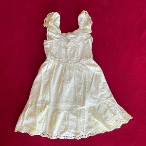 Cat & Jack Girl's Sleeveless Pullover Side Pockets Lined Yellow Dress Sz: M (8)